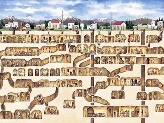 مدينة الجن تحت الأرض Kaymaklı Underground City