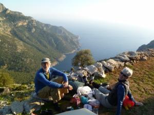 Northern Turkish Bursa mountain climbing